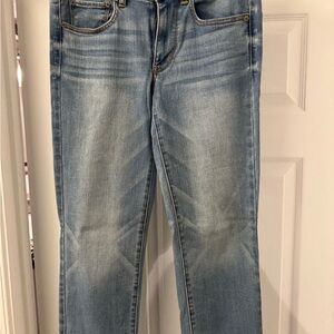 American Eagle Outfitters Light Blue Denim Super Stretch Straight Jeans Size 6